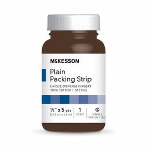McKesson, Wound Packing Strip Non-Impregnated 1/4 Inch X 5 Yard Sterile Plain 61-59120, Count of 12 McKesson