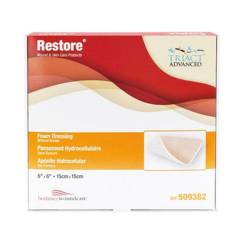 SteadMed, Foam Dressing 6 X 6 Inch Without Border Film Backing Nonadhesive 509382, Count of 1 SteadMed