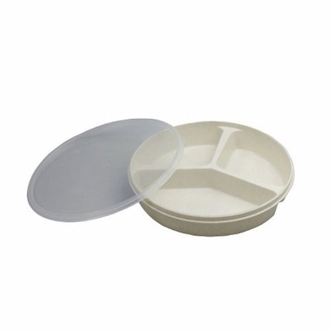 Partitioned Scoop Dish 8 Inch 1 Each by Fabrication Enterprises