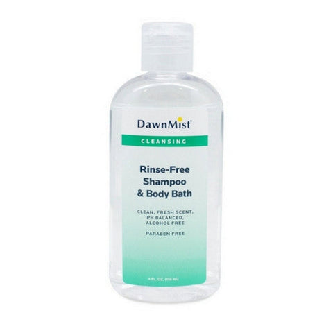 DawnMist, Rinse-Free Shampoo and Body Wash DawnMist  4 oz. Flip Top Bottle Scented, 4 Oz DawnMist