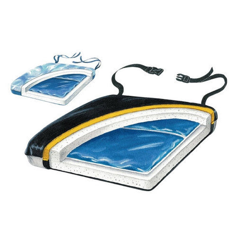 Skil-Care, Seat Cushion Thin-Line 16 W X 16 D X 1-1/2 H Inch Gel, 1 Each Skil-Care