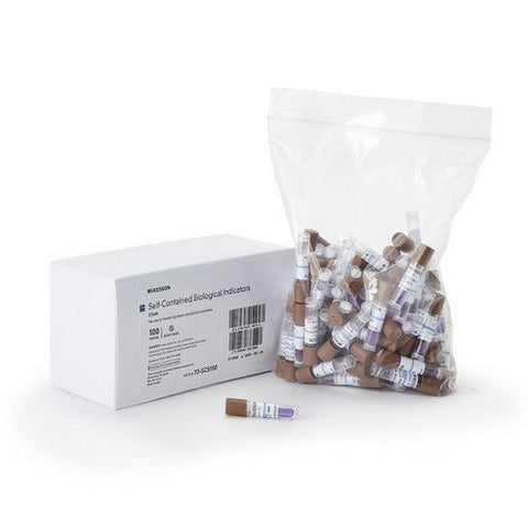 McKesson, STER-ALL  Performance Sterilization Biological Indicator Vial Steam, Box Of 100