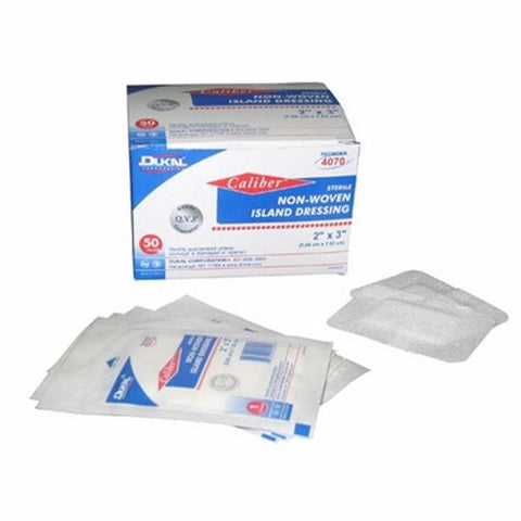 Dukal, Adhesive Dressing 2 X 3 Inch Sterile, Box Of 50 Dukal