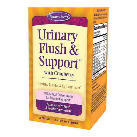 Nature's Secret, Urinary Flush And Support With Cranberry, 60 Caps Nature's Secret