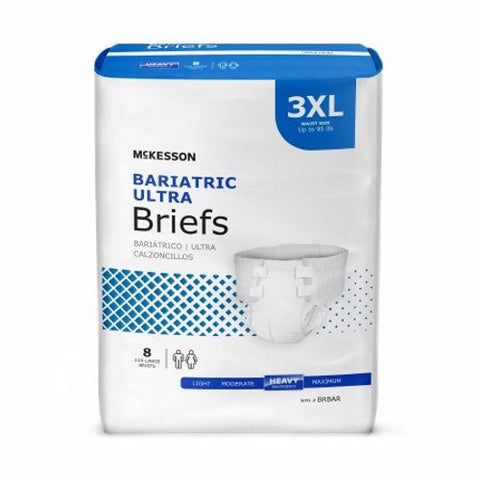 McKesson, Unisex Adult Incontinence Brief Ultra Bariatric 3X-Large Disposable Heavy Absorbency, Count of 1 McKesson