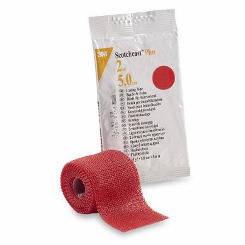 3M, Cast Tape 3M Scotchcast Plus 2 Inch X 12 Foot Fiberglass Red, Box Of 10 3M
