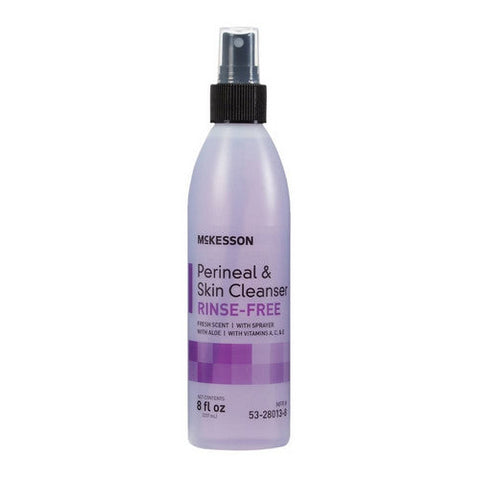 McKesson, Rinse-Free Perineal Wash McKesson Liquid 8 oz. Pump Bottle Fresh Scent, Count of 48 McKesson