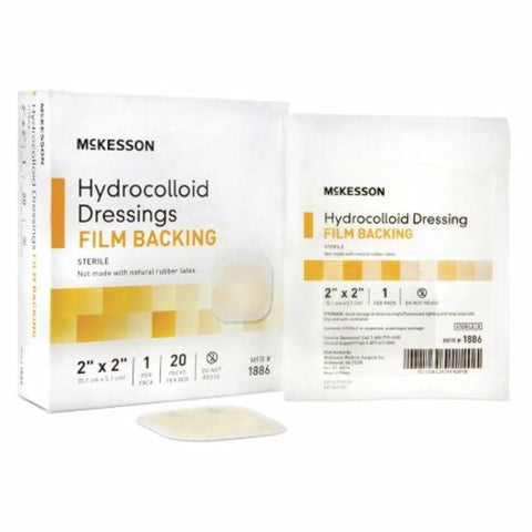 McKesson, Hydrocolloid Dressing 2 X 2 Inch Sterile, Box Of 20 McKesson