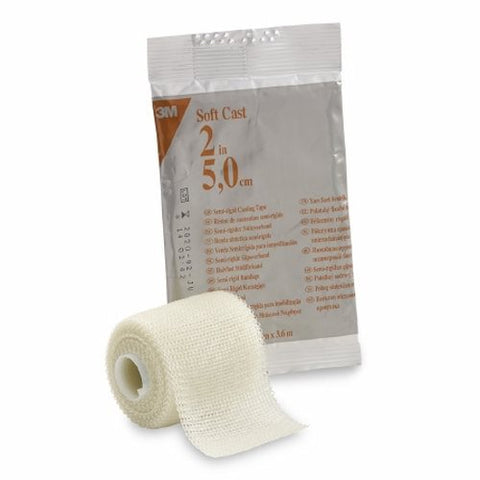 3M, Cast Tape 3M Scotchcast Soft Cast 2 Inch X 4 Yards Fiberglass White, Count of 10 3M