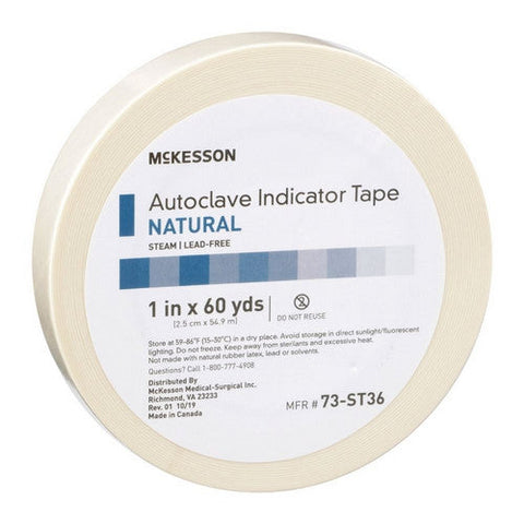 McKesson, Steam Indicator Tape McKesson 1 Inch X 60 Yard Steam, 1 Roll