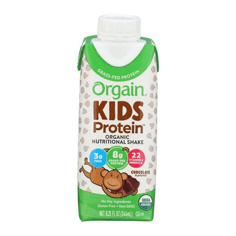 Orgain, Pediatric Oral Supplement Orgain  Kids  Protein Organic Nutritional Shake Chocolate Flavor 8Â¼ oz. Ca, 8.25 Oz Orgain