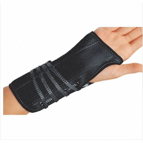 DJO, Wrist Splint Cinch-Lock Suede / Flannel Right Hand Black Small, Count of 1 DJO
