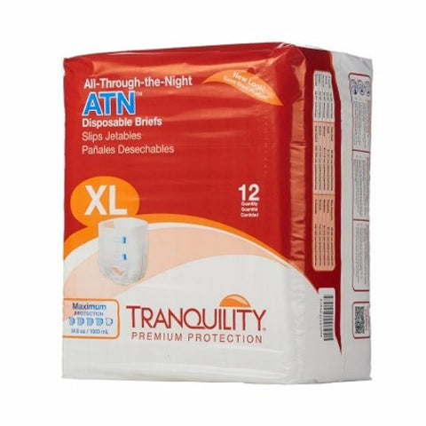Principle Business Enterprises, Unisex Adult Incontinence Brief X-Large Disposable Heavy Absorbency 2187, Count of 12 Principle Business Enterprises