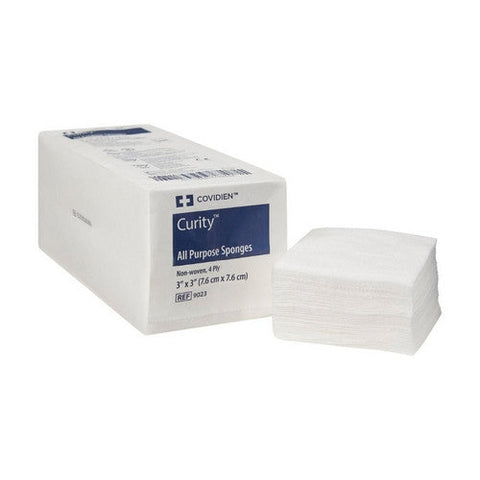 Cardinal, NonWoven Sponge Curity Polyester / Rayon 4-Ply 3 X 3 Inch Square NonSterile, Case Of 20 Cardinal