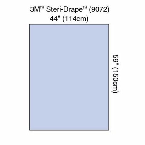 3M, General Purpose Drape 3M Steri-Drape Drape Sheet / Back Table Cover 44 W X 59 L Inch Sterile, Case Of 4 3M