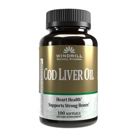 Windmill Health, Cod Liver Oil, 100 Softgels