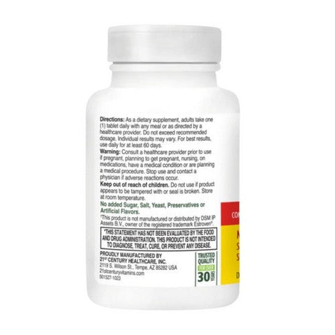 21st Century, Estro Support Max + Energy, 30 Tabs 21st Century