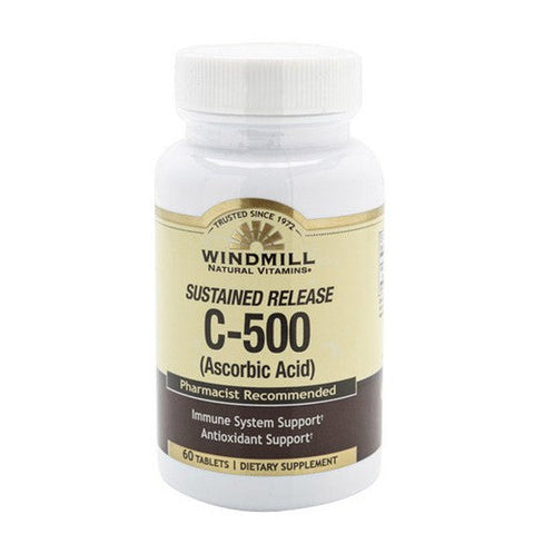 Windmill Health, Vitamin C, 500mg, 60 Count
