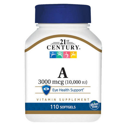 21st Century, Vitamin A 10000 IU, 110 Softgels 21st Century