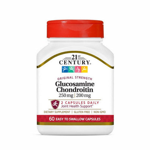 21st Century, Original Strength Glucosamine Chondroitin, 250 mg/200 mg, 60 Caps 21st Century