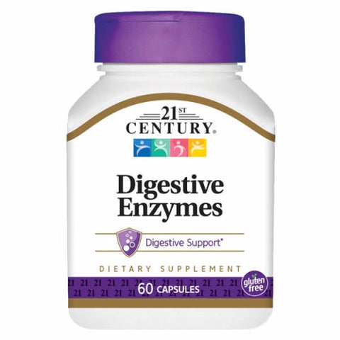 21st Century, Digestive Enzymes, 60 Caps 21st Century