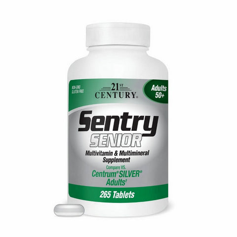 21st Century, Sentry Senior Multivitamin And Multimineral Adults 50+, 265 Tabs 21st Century