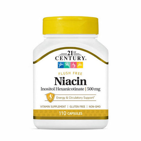 21st Century, Niacin Flush Free, 500 Mg, 110 Caps 21st Century