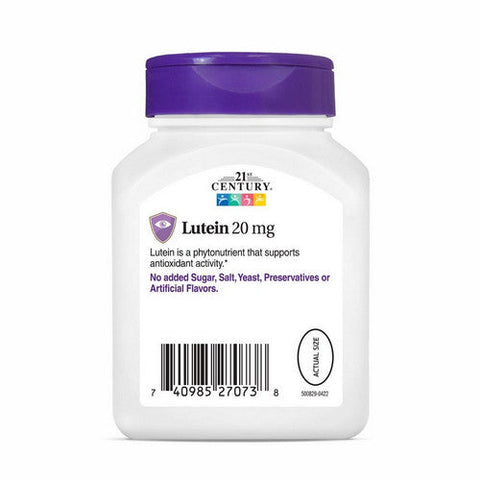 21st Century, Lutein, 200 Mg, 60 Softgels 21st Century