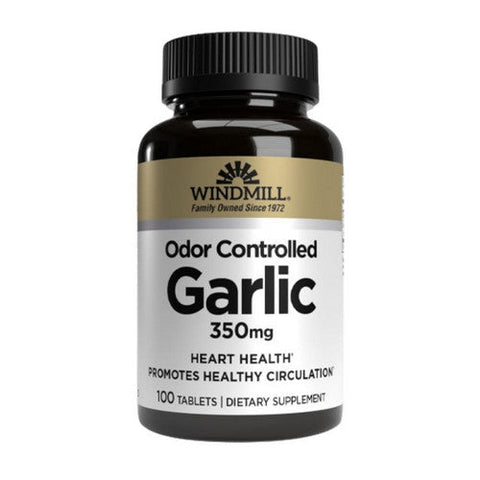 Windmill Health, Garlic Odor-Controlled, 350 mg, 100 Tabs