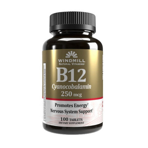 Windmill Health, Vitamin B12, 250 Mcg, 100 Tabs
