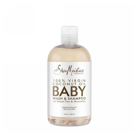 Shea Moisture, 100%Virgin Coconut Oil Baby Wash & Shampoo, 13 Oz Shea Moisture