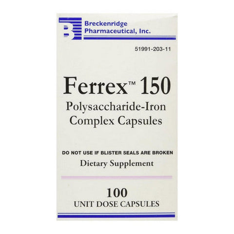 Breckenridge, Ferrex 150 Original Formula, 100 Caps Breckenridge