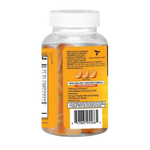 Airborne, Immune Support With Vitamin C And Zinc Zesty Orange, 42 Gummies Airborne