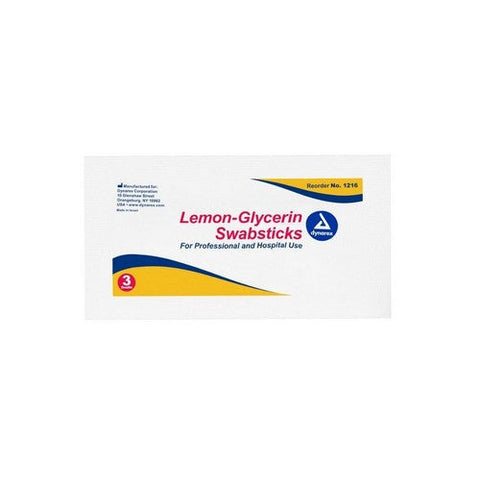 Dynarex, Lemon Glycerin Swabstick Foam Tip, 1 Pack Dynarex