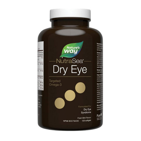 NutraSea, NutraSea Dry Eye Targeted Omega-3, Fresh Mint 120 Softgels NutraSea