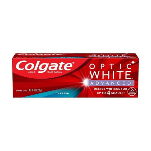 Colgate, Colgate Optic White Advanced Whitening Toothpaste Icy Fresh, 3.2 Oz Colgate