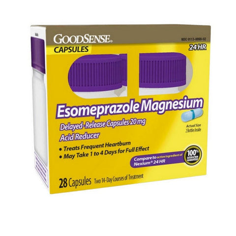 Good Sense, Esomeprazole Magnesium, 20 mg, 28 Tabs Good Sense
