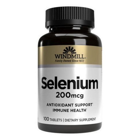 Windmill Health, Selenium, 200 Mcg, 100 Tabs Windmill Health