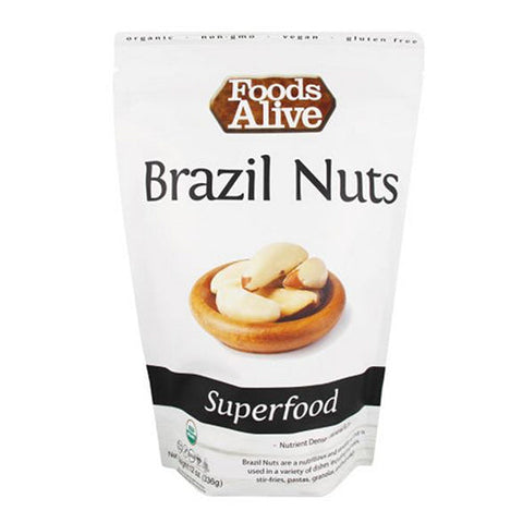 Foods Alive, Organic Brazil Nuts, 12 Oz Foods Alive
