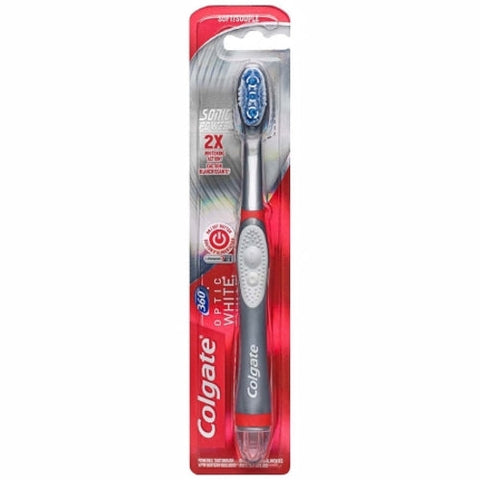 Colgate, Toothbrush Optic White Gray Child Soft, Count of 12 Colgate
