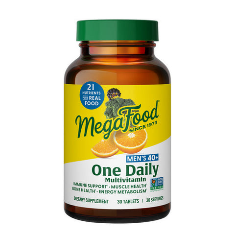 MegaFood, Men 40+ One Daily Multivitamin, 30 Tabs MegaFood
