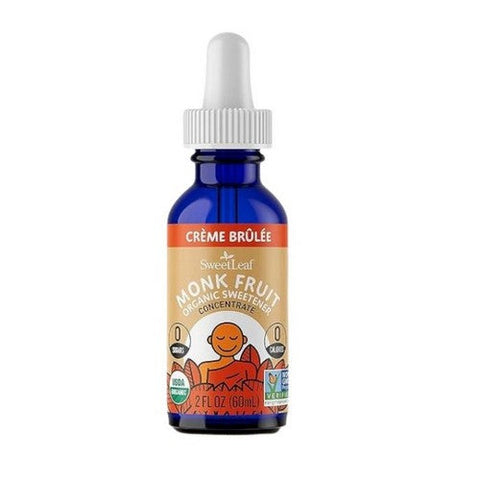 Sweetleaf Stevia, Organic Monk Fruit Sweetener Concentrate Creme Brulee, 2 Oz Sweetleaf Stevia