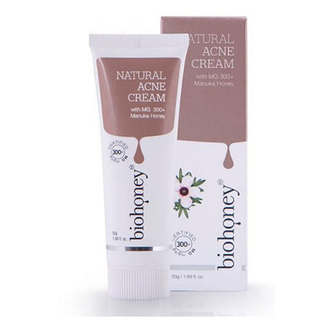 Biohoney, Acne Cream with Manuka Honey, Natural 1.76 Oz Biohoney