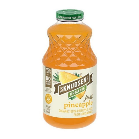 Rw Knudsen Family, Organic Just Pineapple Juice, Case of 6 X 32 Oz Rw Knudsen Family