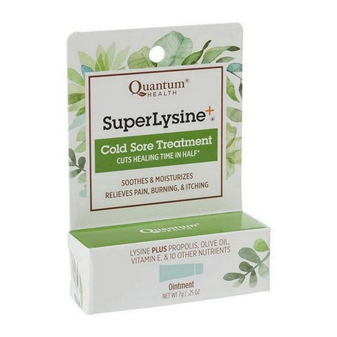 Quantum Health, Super Lysine Plus Cold Sore Treatment Ointment, Cream 7 Gm Quantum Health