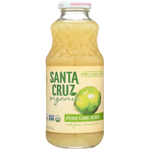 Santa Cruz, Juice Lime 100% Org, Case of 8 X 16 Oz Santa Cruz