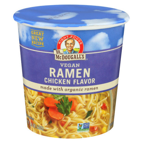 Dr. Mcdougall's, Vegan Chicken Ramen Soup Cup, 1.8 Oz(Case Of 6) Dr. Mcdougall's
