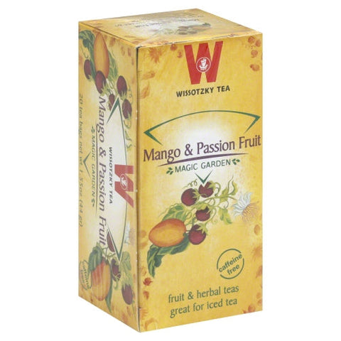 Wissotzky, Mango Passion Fruit Tea, 20 Bags(Case Of 6) Wissotzky