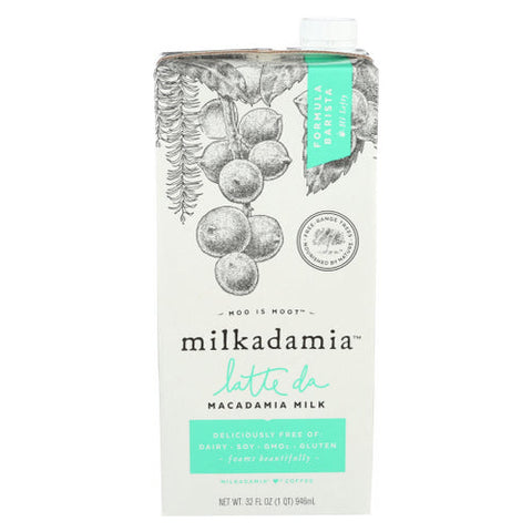 Milkadamia, Mac Adamia Milk Latte Da, 32 Oz(Case Of 6) Milkadamia