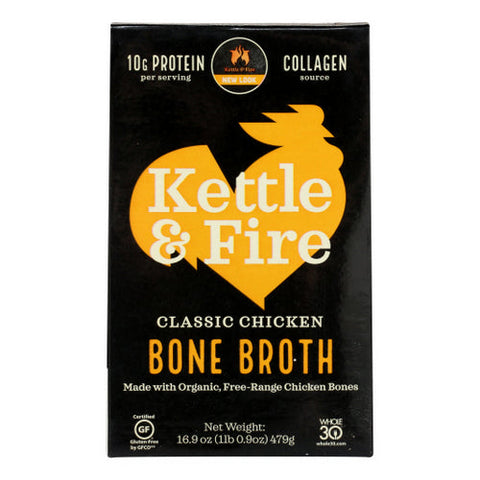 Kettle And Fire, Gluten Free Bone Broth Chicken, 16.9 Oz(Case Of 6) Kettle And Fire